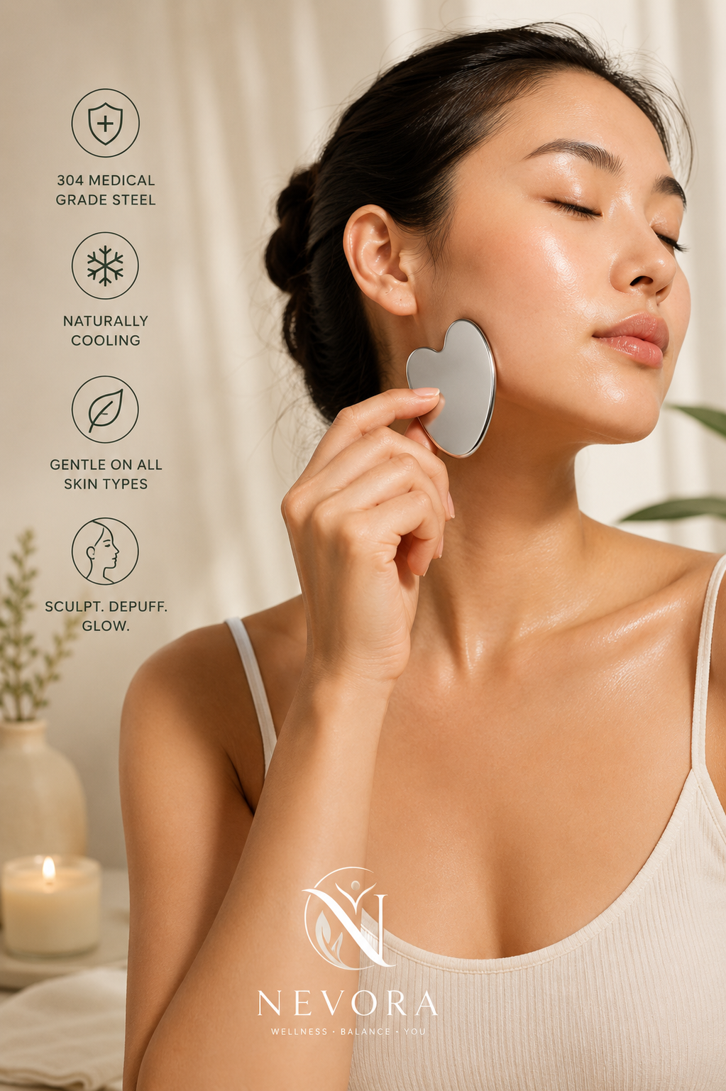 Nevora™ Stainless Steel Gua Sha
